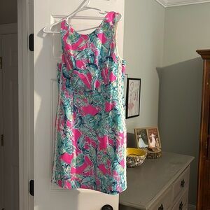 Lilly Pulitzer shift dress hot pink size 2